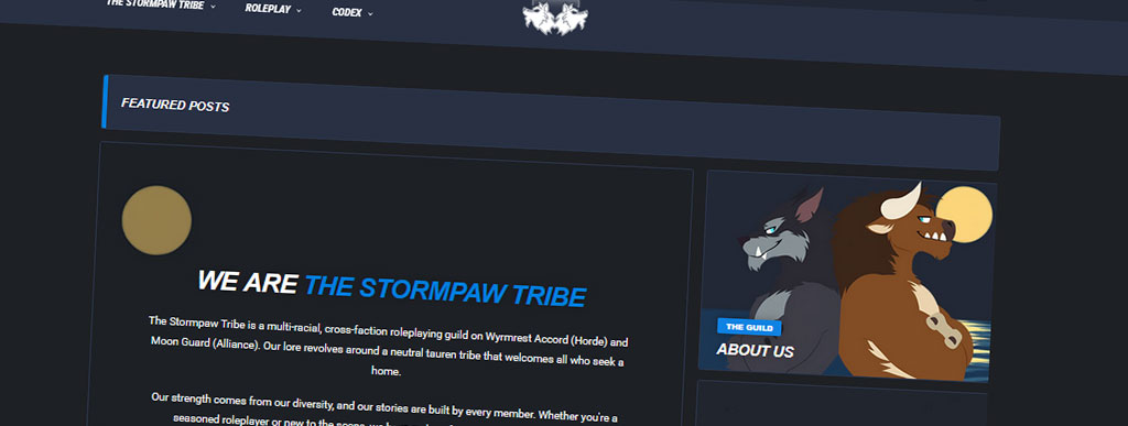 The Stormpaw Tribe's new website!